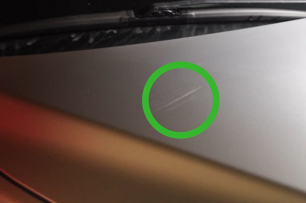 elimina los rayones de pintura